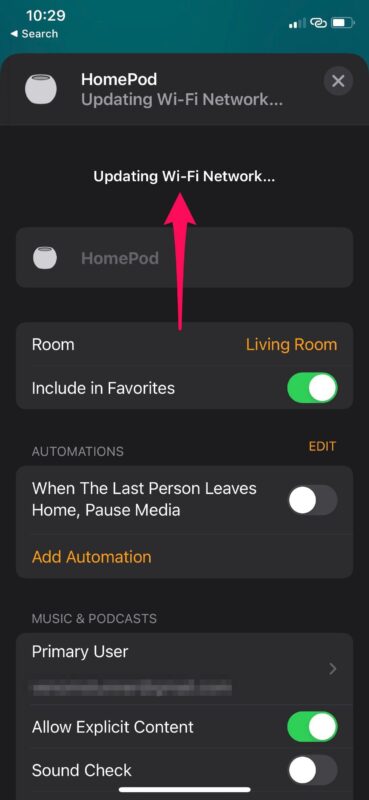 How to Change HomePod Wi-Fi Network