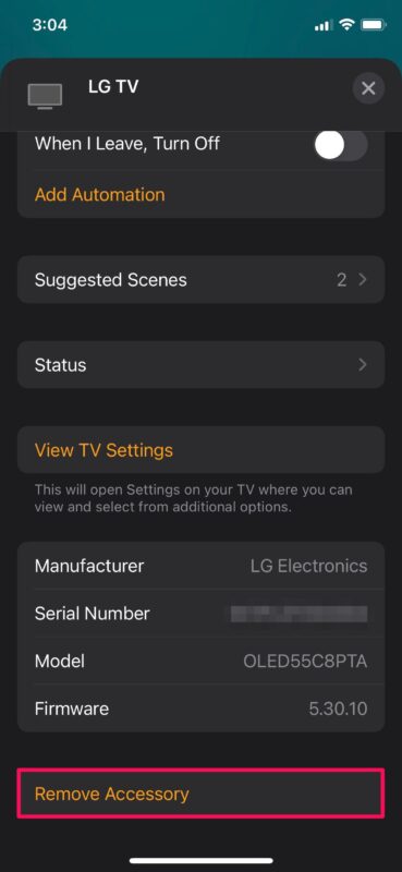 How to Remove a HomeKit Accessory