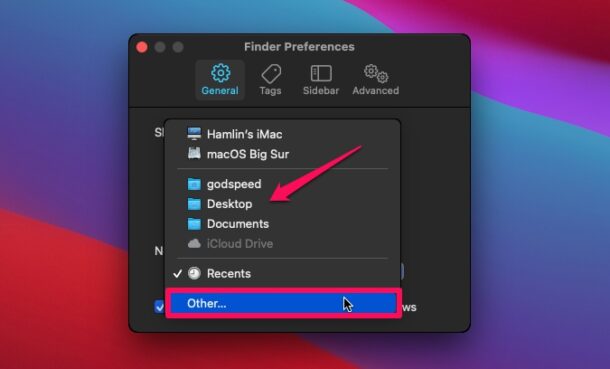 How to Set the Finder Default Folder in MacOS