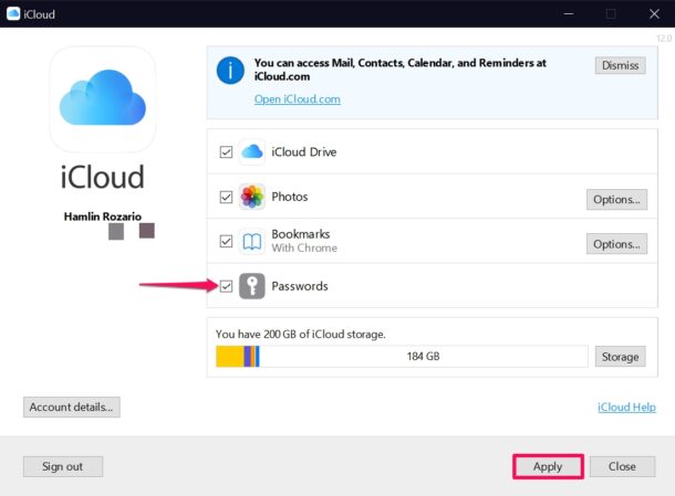 How to Use iCloud Passwords on Windows PC