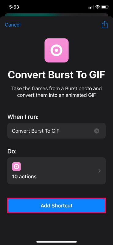How to Convert Burst Photos to GIF on iPhone