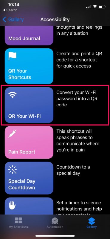 How to Convert Wi-Fi Password Into QR Code on iPhone