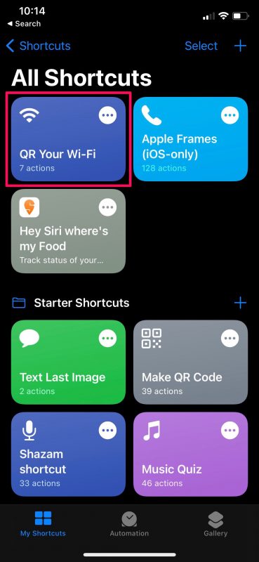Как преобразовать пароль Wi-Fi в QR-код на iPhone