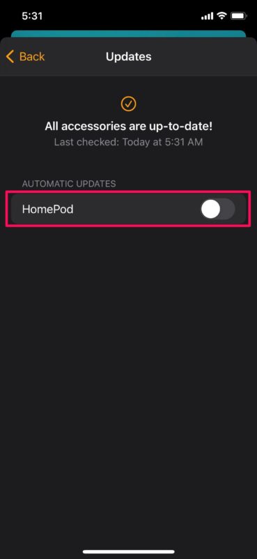 How to Disable Automatic Updates on HomePod