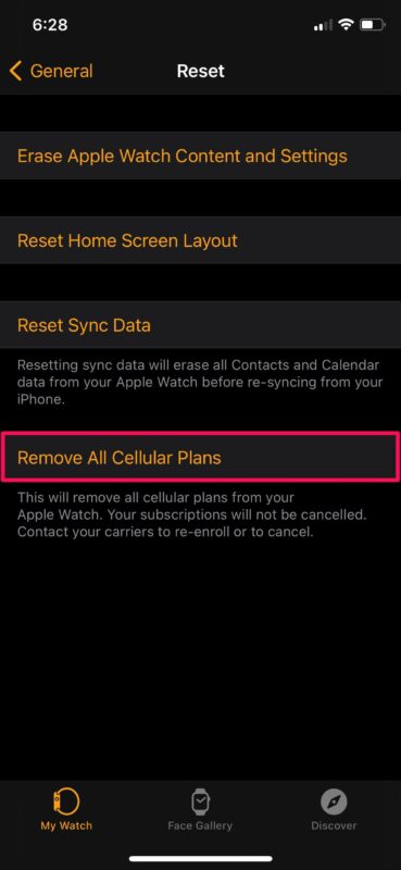 How to Reset Cellular Plans on Apple Watch