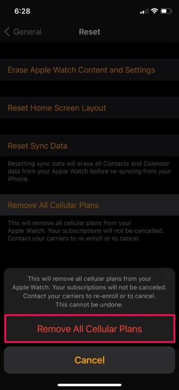 How to Reset Cellular Plans on Apple Watch