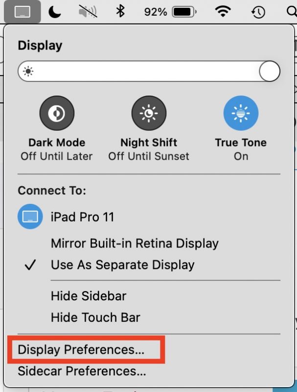 How to change Sidecar iPad position on Mac