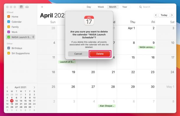 How to Unsubscribe from Public Calendars on iPhone, iPad, & Mac