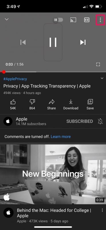 How to Use YouTube's New Video Quality Settings on iPhone & iPad