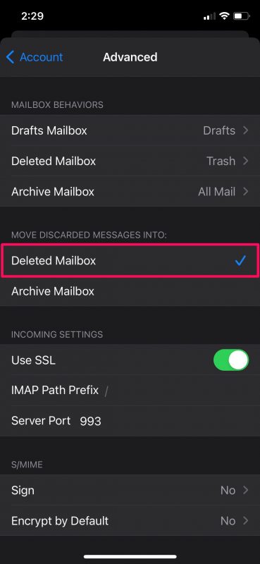 How to Set Gmail to Delete Instead of Archive in Mail App on iPhone and iPad