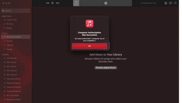 How to Authorize Your Mac to Play Apple Music