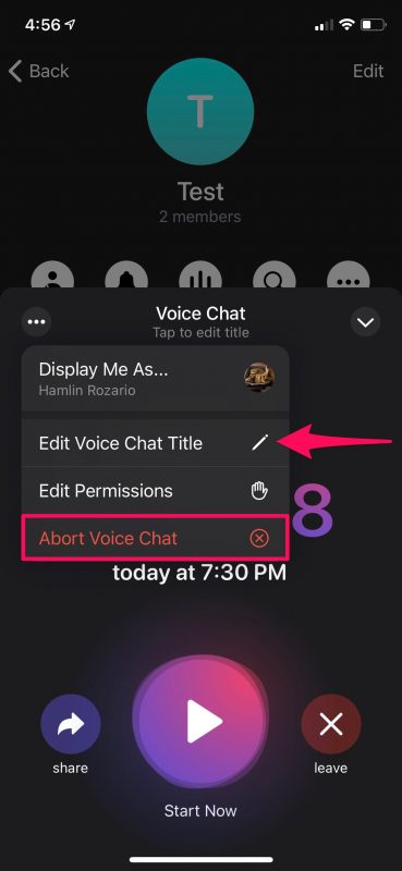 How to voice chat in telegram