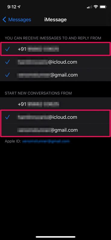 Как использовать электронную почту вместо номера телефона для iMessage на iPhone