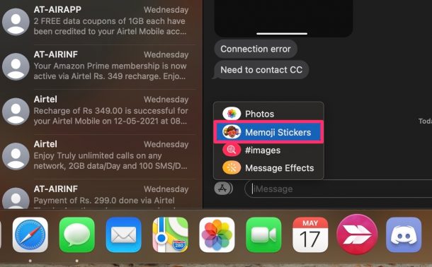 How to Use Memoji in Messages for macOS
