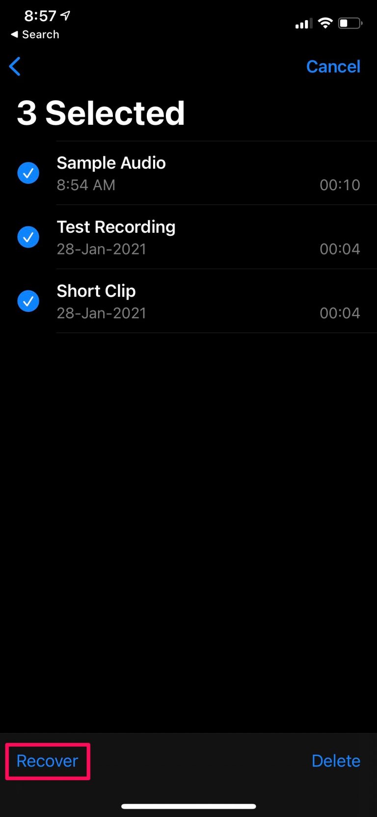 3 Ways to Recover Deleted Voice Memos on iPhone / iPad