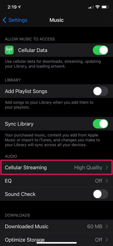 How to Use Low Data Mode for Apple Music on iPhone