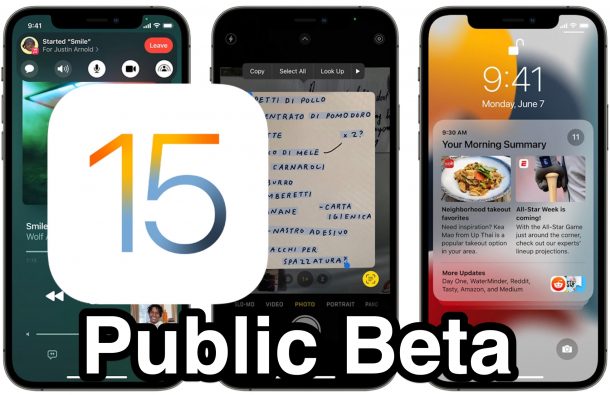 Installing iOS 15 Public Beta