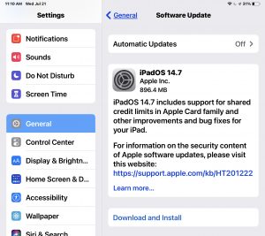 iPadOS 14.7 Update Released, Download Now for iPad