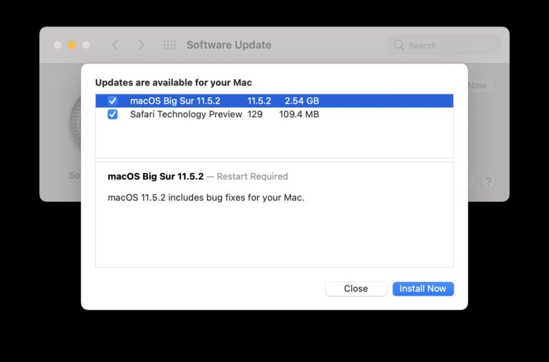macOS Big Sur 11.5.2 Update Released for Mac with Unspecified Bug Fixes ...