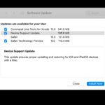 Device Support Update for macOS Big Sur and Catalina
