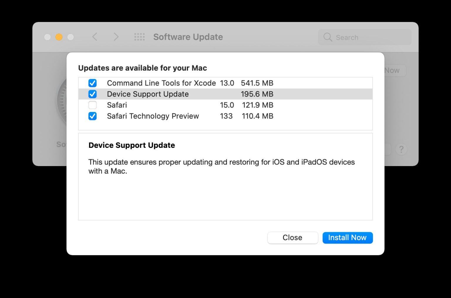 “device Support Update” For Macos Big Sur Catalina And Mojave Released