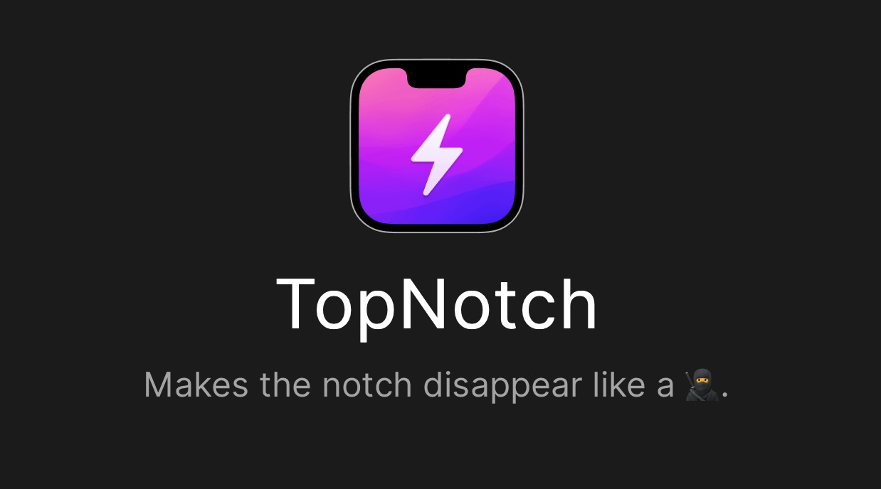 Conceal the Show Notch on MacBook Professional & Air with TopNotch