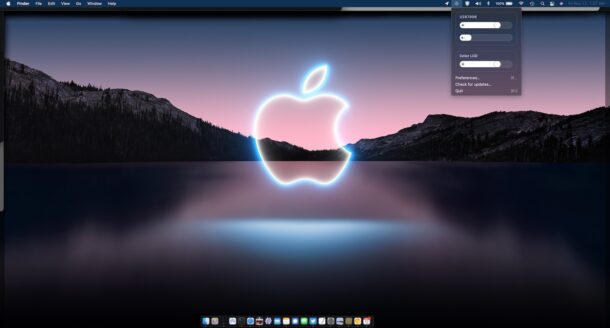Control external display brightness with MonitorControl on Mac