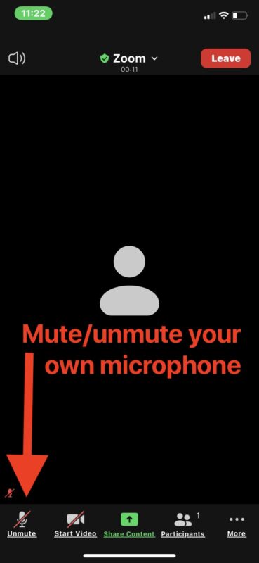 Mute or unmute yourself in Zoom