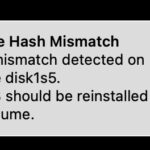 Volume Hash Mismatch Error in MacOS Monterey