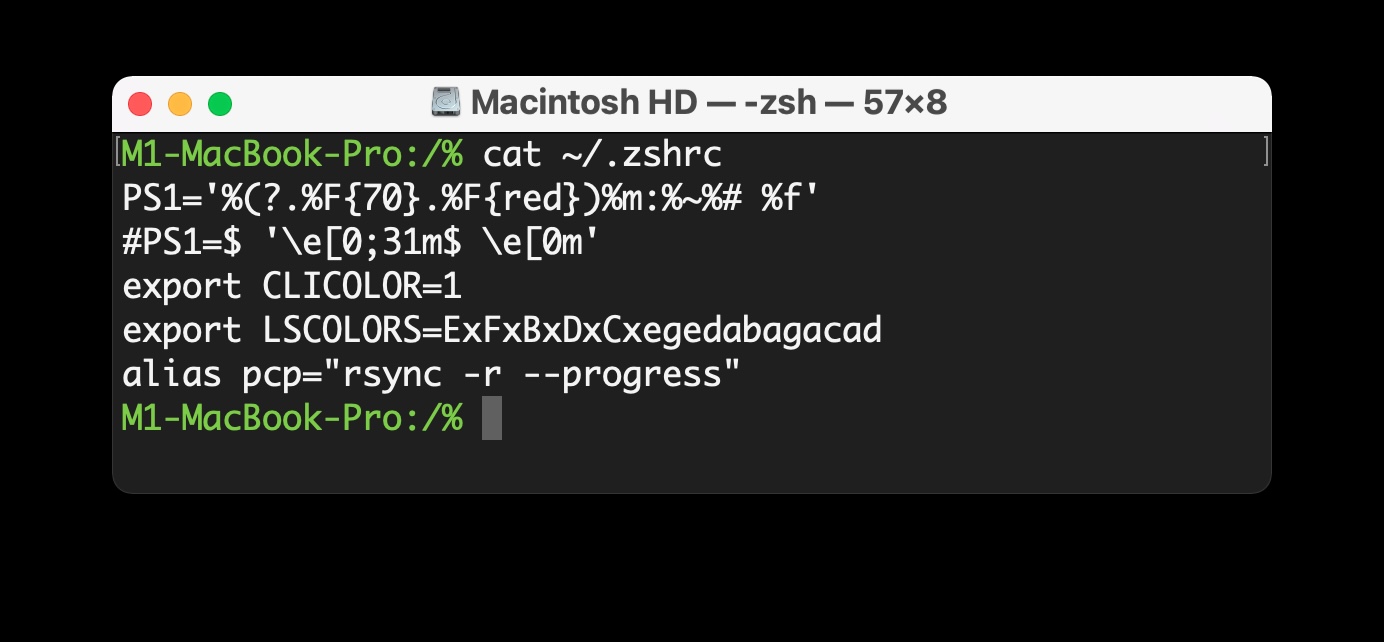 Ce este zshrc în Mac?