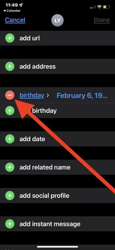 Delete birthdays from Contacts to remove birthdays from Calendars