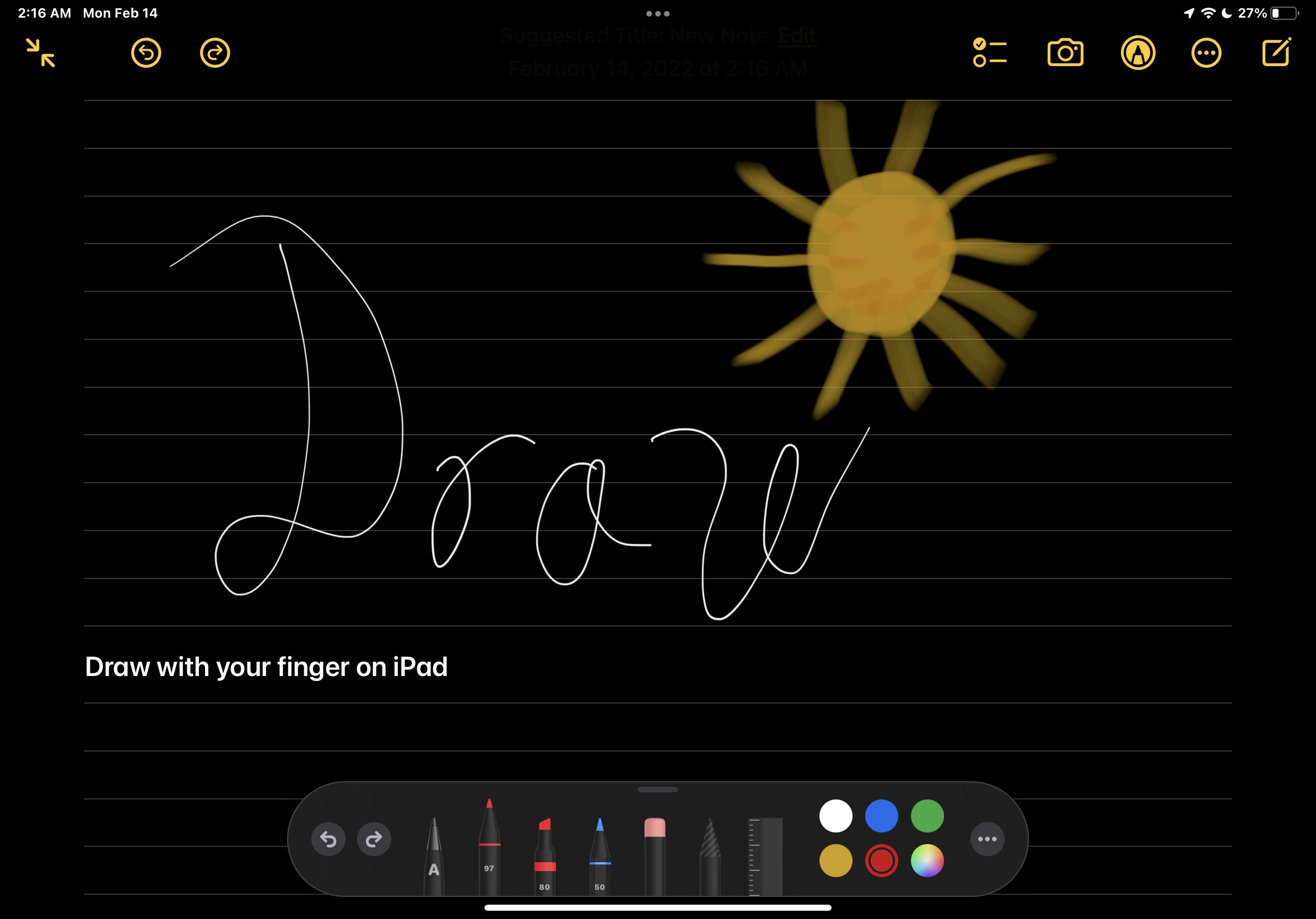 Can't Draw with Finger on iPad? Here's Why! | OSXDaily