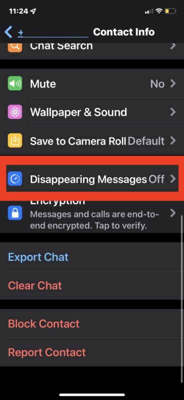 How to enable Disappearing Messages in WhatsApp