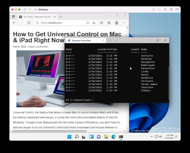Windows 11 ARM on Mac with internet access