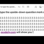How to type upside-down question mark on Mac