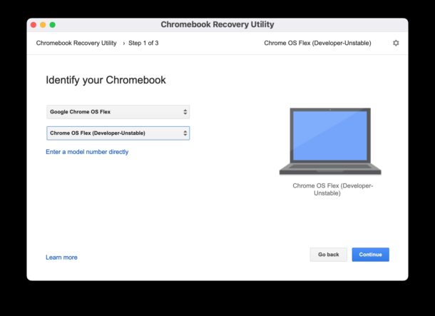 Select Chrome OS Flex