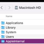 AppleInternal folder on Mac
