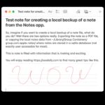 How to backup Notes locally on a Mac