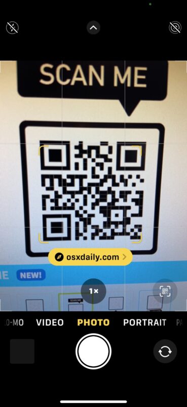 Fix QR code scanning not working on iPhone or iPad