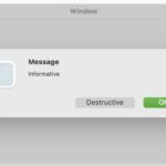 Older Mac alert dialog window style