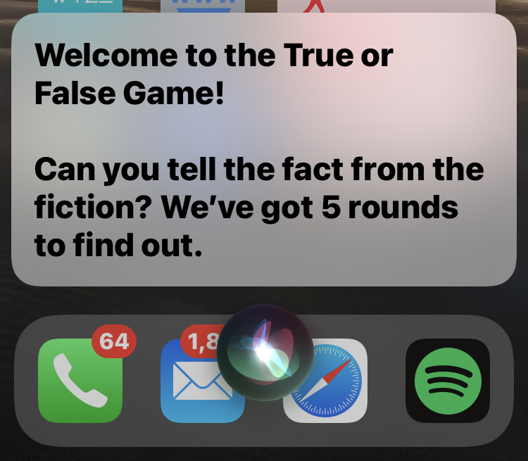 O Siri pode jogar?