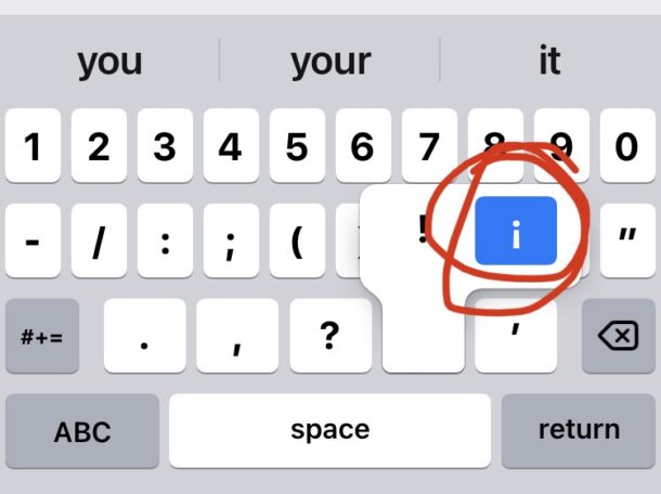 Type the upside down exclamation point on iPhone and iPad