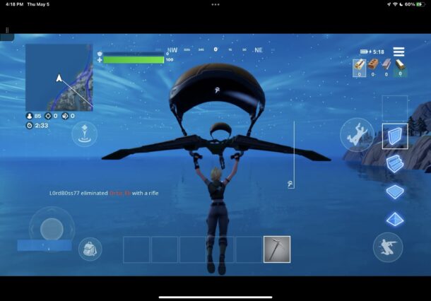 Playing Fortnite with Xbox Cloud Gaming on iPhone and iPad
