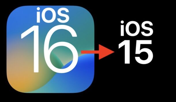 How to Downgrade iOS 16 to iOS 15
