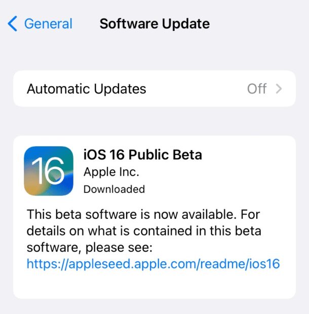 iOS 16 public beta download update