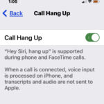 Hey Siri Hang Up iPhone calls
