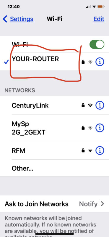 How to view a wi-fi password on iPhone or iPad