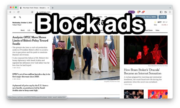 How to Block Ads in a Mac Web Browser