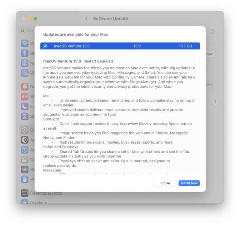 MacOS Ventura Available to Download Now - OS X Daily