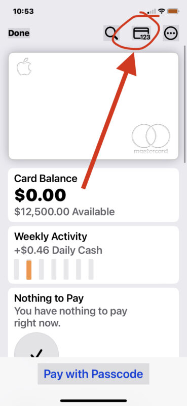 How to see the Apple Card number and expiration on iPhone